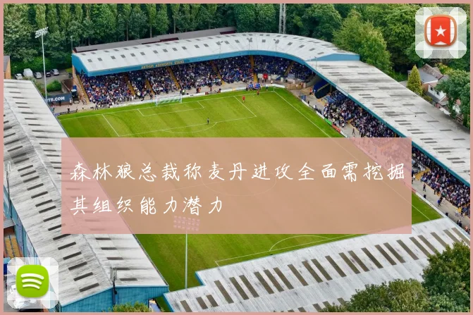 森林狼总裁称麦丹进攻全面需挖掘其组织能力潜力